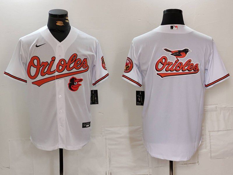 Men Baltimore Orioles Blank White Game 2024 Nike MLB Jersey style 4